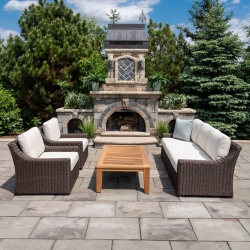 Lloyd Flanders Mesa Wicker Sofa and Lounge Chair Set - LF-MESA-SET19