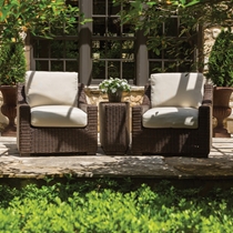 Mesa Wicker Lounge Chair Set for Two