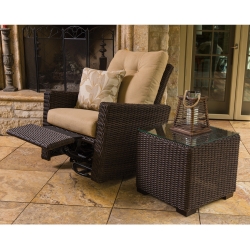 Lloyd Flanders Mesa Swivel Glider Recliner with End Table - LF-MESA-SET13
