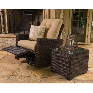 Lloyd Flanders Mesa Swivel Glider Recliner with End Table - LF-MESA-SET13