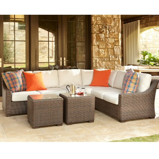 Lloyd Flanders Mesa Wicker L-Sectional - LF-MESA-SET14