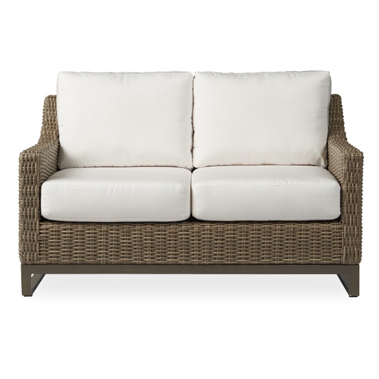 weather resistant wicker loveseat