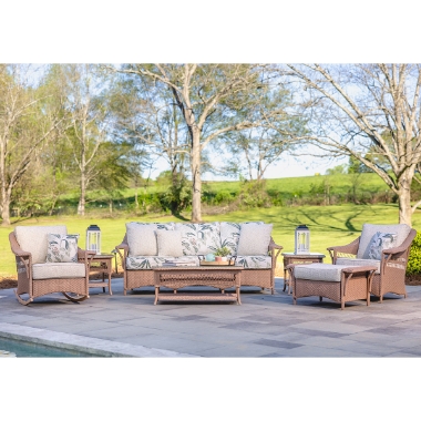 Lloyd Flanders Nantucket Sofa Set with Lounge Chair and Rocker - LF-NANTUCKET-SET20