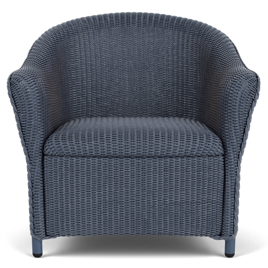 Lloyd Flanders Reflections Wicker Lounge Chair with Padded Seat Front View