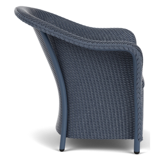 Lloyd Flanders Reflections Wicker Lounge Chair with Padded Seat Side View