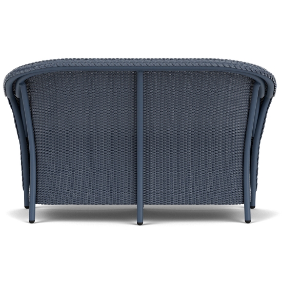 Lloyd Flanders Reflections Wicker Loveseat with Padded Seat Back View
