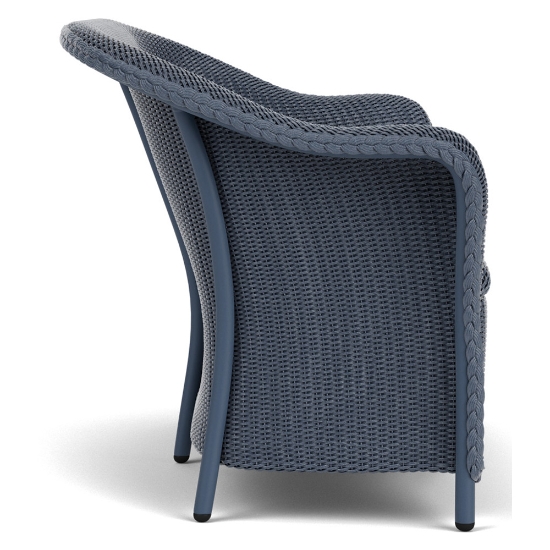 Lloyd Flanders Reflections Wicker Loveseat with Padded Seat Side View