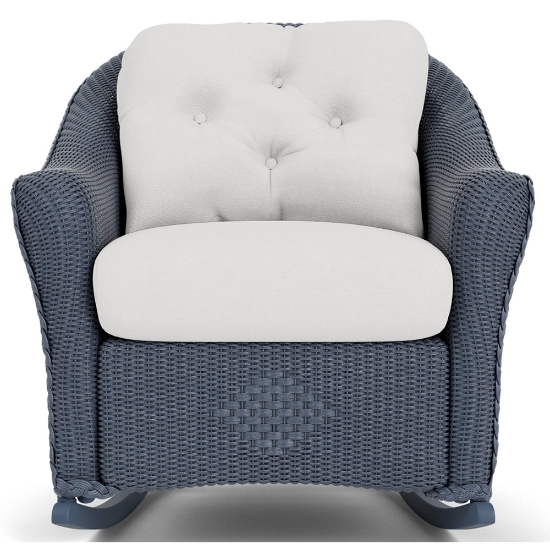 Lloyd Flanders Reflections Wicker Lounge Rocker Front View