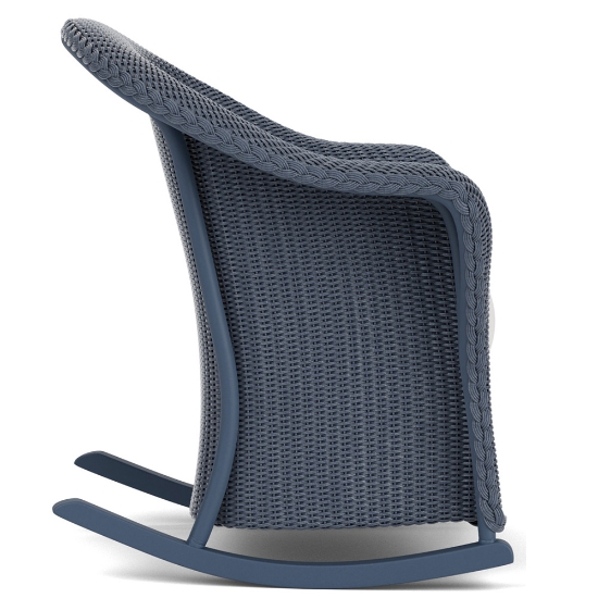 Lloyd Flanders Reflections Wicker Porch Rocker Side View