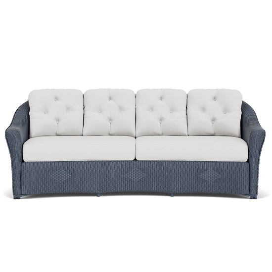 Lloyd Flanders Reflections Wicker Crescent Sofa Front View