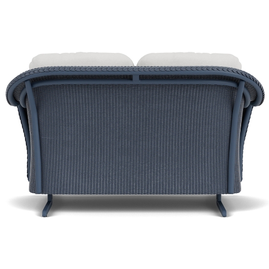 Lloyd Flanders Reflections Wicker Loveseat Glider Back View
