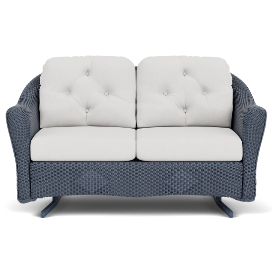 Lloyd Flanders Reflections Wicker Loveseat Glider Front View