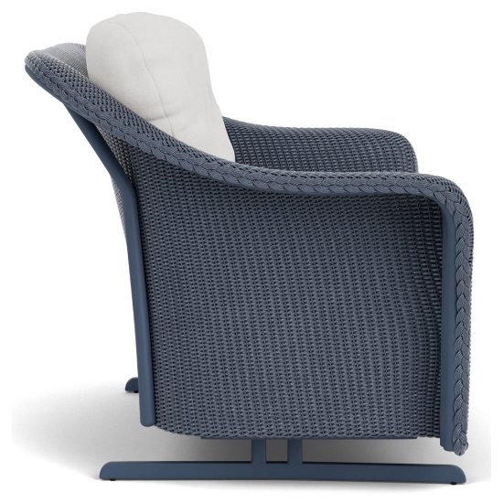 Lloyd Flanders Reflections Wicker Loveseat Glider Side View