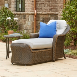 Lloyd Flanders Reflections Wicker Day Chaise and Side Table - LF-REFLECTIONS-SET14