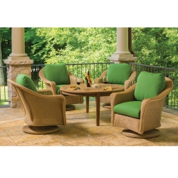 Lloyd Flanders Reflections Loom Wicker Swivel Rocker Lounge Chair Set - LF-REFLECTIONS-SET3