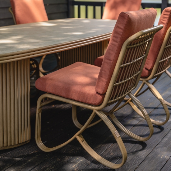 Riviera Armless Dining Chair back