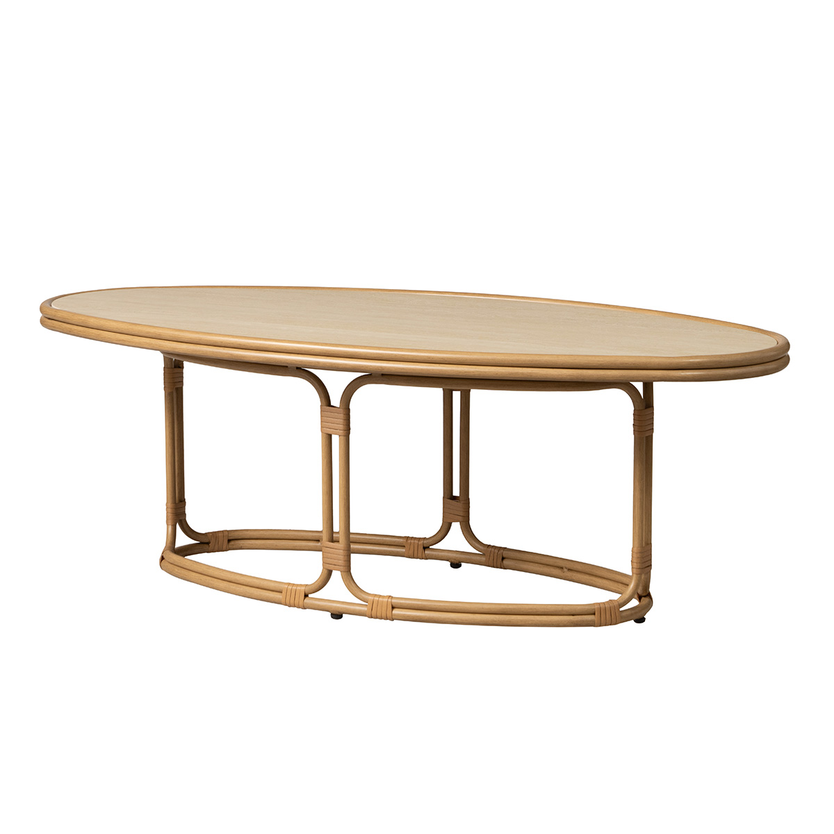 Lloyd Flanders Riviera 50" Oval Cocktail Table - 278044