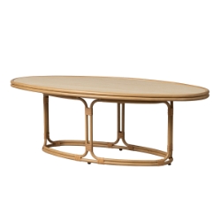 Lloyd Flanders Riviera 50" Oval Cocktail Table - 278044