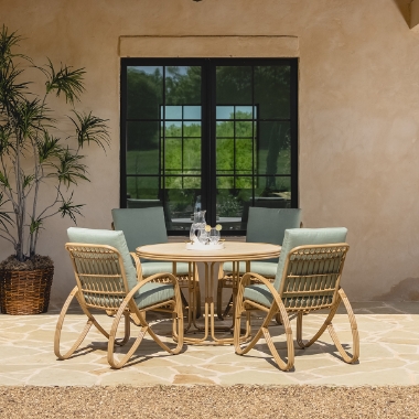 Lloyd Flanders Riviera Outdoor Dining Set for 4 - LF-RIVIERA-SET1