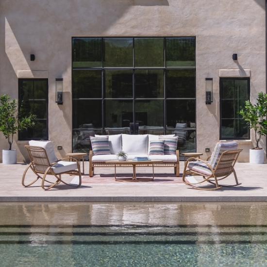 Riviera Outdoor Sofa and Lounge Chair Set
