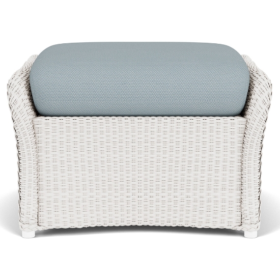 Weekend Retreat Woven Wicker Ottoman - 72027