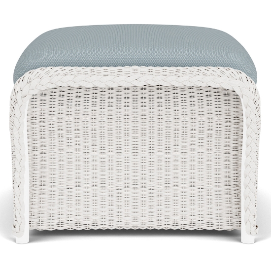 Weekend Retreat Woven Wicker Ottoman - 72027