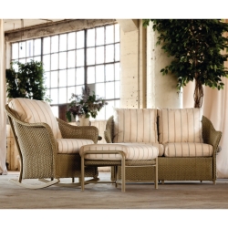 Lloyd Flanders Weekend Retreat Loveseat & Rocker Set