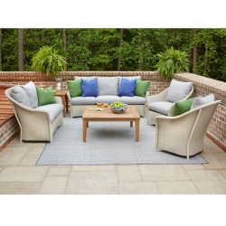 Lloyd Flanders Weekend Retreat Wicker Patio Sofa Set - LF-WEEKENDRETREAT-SET12