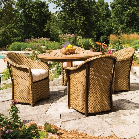Lloyd Flanders Weekend Retreat 5 Piece Patio Dining Set - LF-WEEKENDRETREAT-SET5
