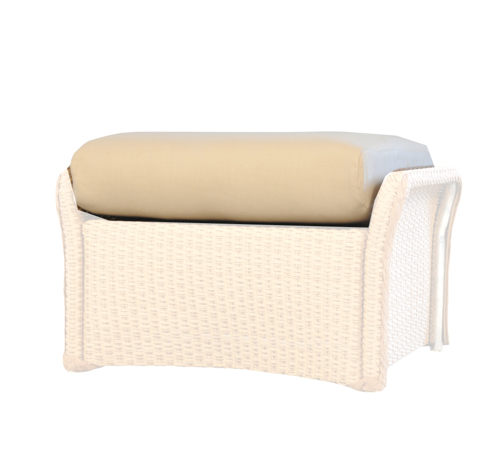 Lloyd Flanders Weekend Retreat Full Wicker Ottoman Cushion - 72927