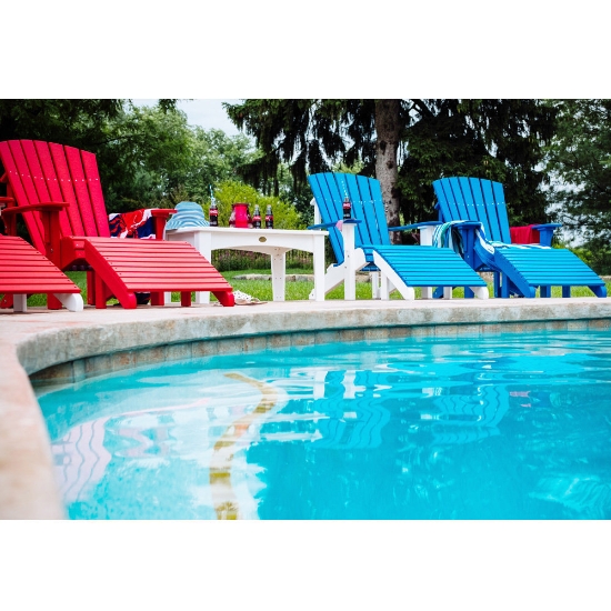 Rust fade warp proof pool furniture