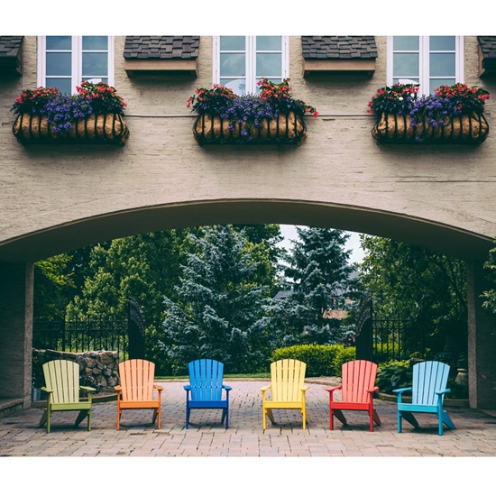 bold color Adirondack Chair
