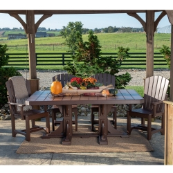 LuxCraft Adirondack Poly Dining Set for 6 - LC-ADIRONDACK-SET1