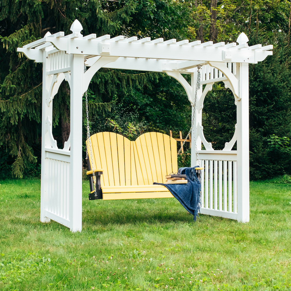 LuxCraft Adirondack Loveseat Swing with Stand - LC-ADIRONDACK-SET14