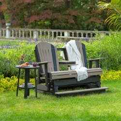 LuxCraft Adirondack Balcony Sofa Glider with End Table - LC-ADIRONDACK-SET20