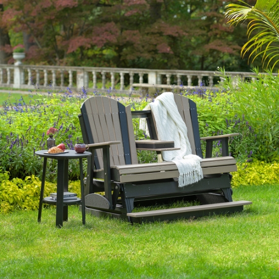 LuxCraft Adirondack Balcony Sofa Glider with End Table - LC-ADIRONDACK-SET20