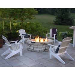 LuxCraft Set of 4 Lakeside Poly Adirondacks - LC-ADIRONDACK-SET26