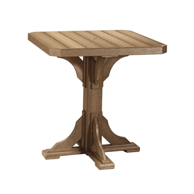 LuxCraft 41" Square Bar Table - P41STB