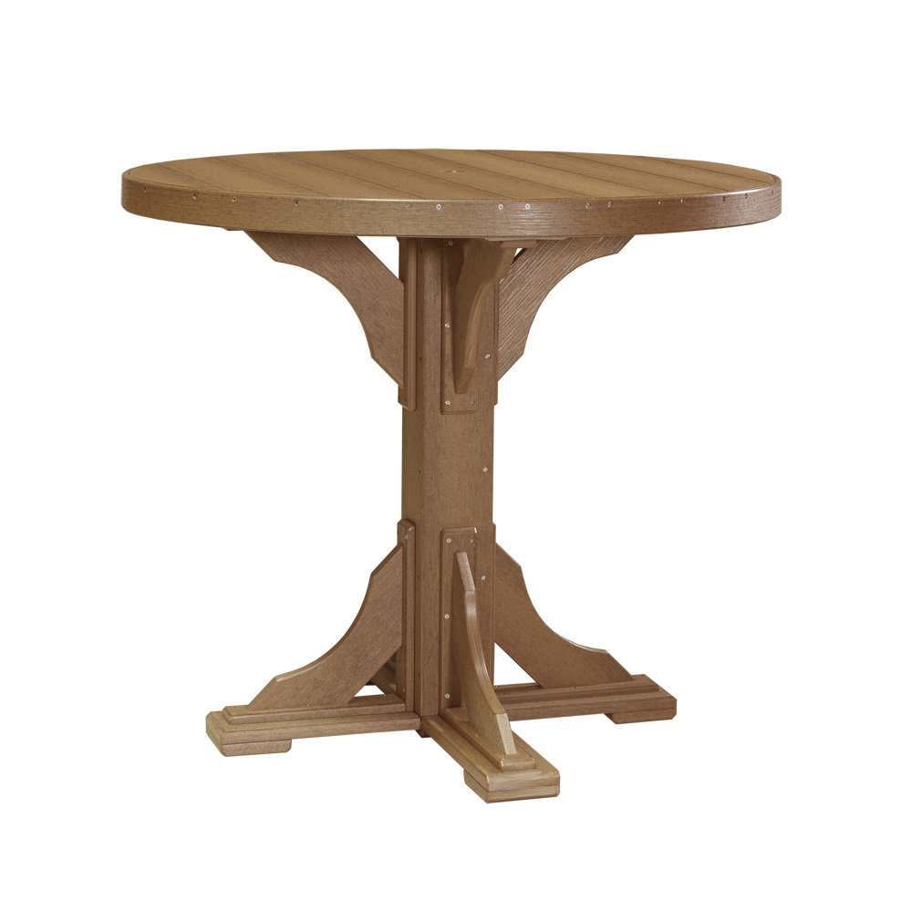 LuxCraft 4' Round Bar Table - P4RTB