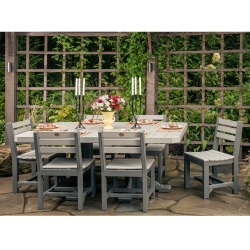 LuxCraft Classic Poly Dining Set for 6 - LC-CLASSIC-SET1