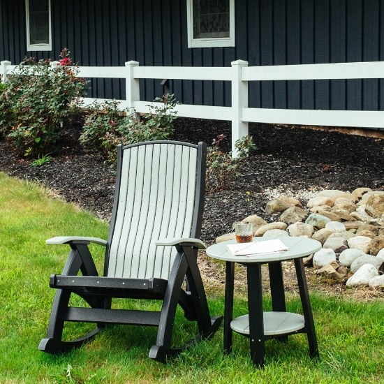 LuxCraft Comfort Rocker with Deluxe Side Table - LC-CLASSIC-SET12