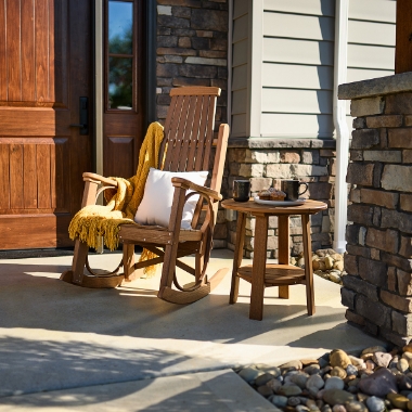 LuxCraft Grandpa Rocker and Deluxe End Table - LC-CLASSIC-SET39