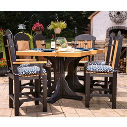 LuxCraft Classic Poly Counter Height Outdoor Set for 6 - LC-CLASSIC-SET6