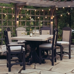 LuxCraft Classic Poly Bar Patio Set - LC-CLASSIC-SET7