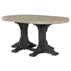LuxCraft 4 x 6 Oval Counter Height Table - P46OTC