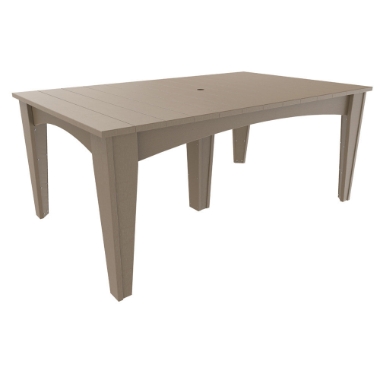 LuxCraft 44" x 72" Island Dining Table - IDT4472R