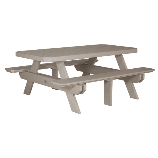 LuxCraft 6' Rectangular Picnic Table - P6RPT