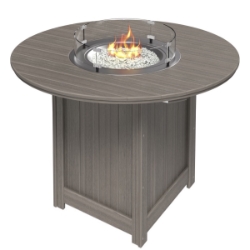 LuxCraft Lumin Round 60" Bar Fire Table - LFT60RB