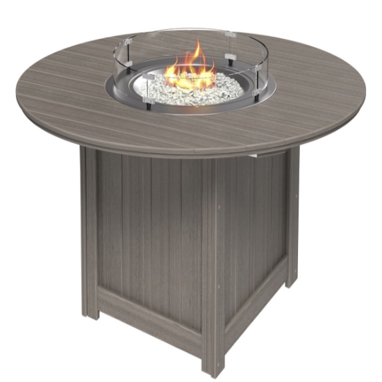 LuxCraft Lumin Round 60" Bar Fire Table - LFT60RB