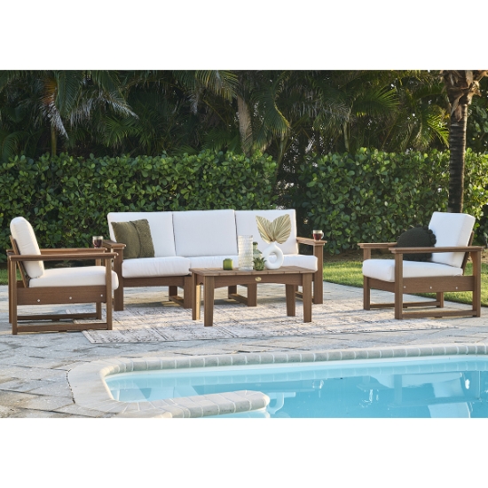 Lanai Deep Seating Polymer Patio Set